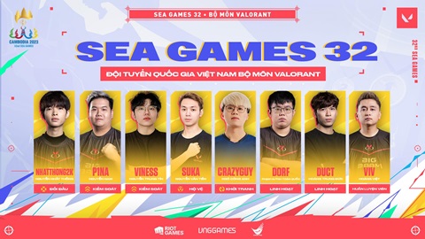 Đội tuyển VALORANT Quốc gia Việt Nam công bố đội hình dự SEA Games 32